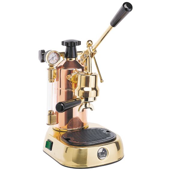 La Pavoni Europiccola Professional Rame Gold Леверная кофемашина, фото 