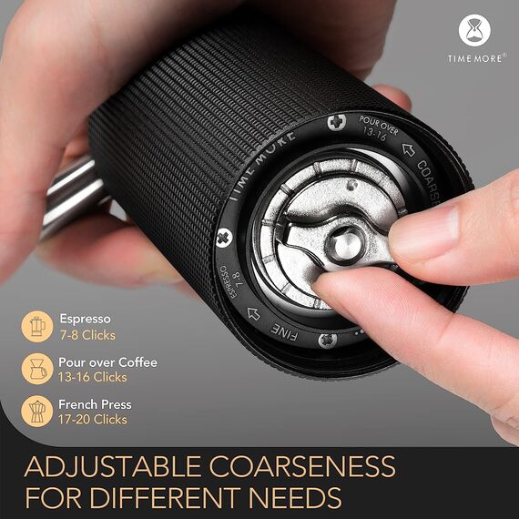 Timemore Chestnut C3 Max Pro Кофемолка ручная черная, фото , изображение 10