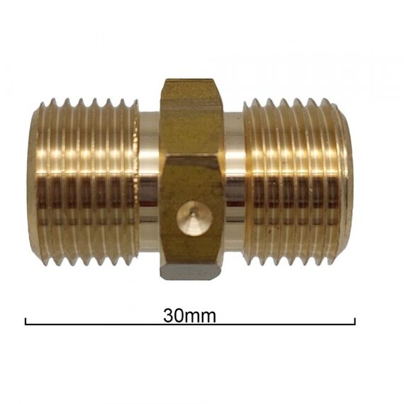 Nuova Simonelli 07300172 Соединитель резьбовой 3/8M-3/8M, фото , изображение 3