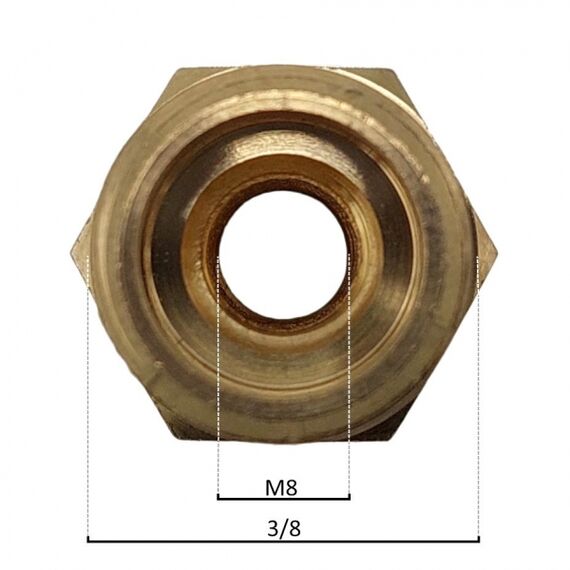 Nuova Simonelli 07300172 Соединитель резьбовой 3/8M-3/8M, фото , изображение 4