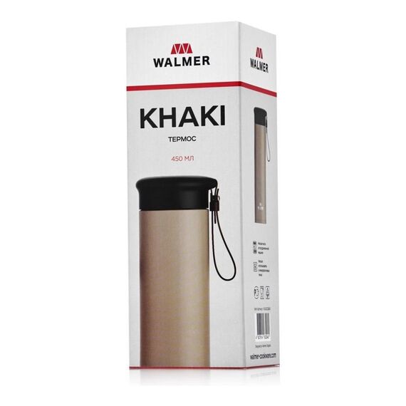 Walmer Khaki Термос дорожный 450 мл хаки, фото , изображение 7