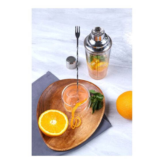 Walmer Cocktail Барная ложка с вилкой 26 см стальная, фото , изображение 8