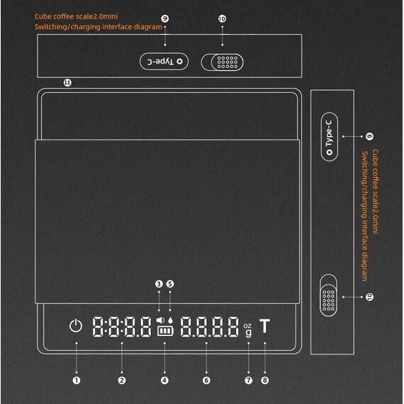 MHW-3BOMBER Cube 2.0 Весы для кофе белые, фото , изображение 11
