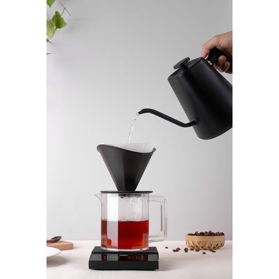 Felicita Square-S Электрочайник 600 мл чёрный, фото , изображение 2