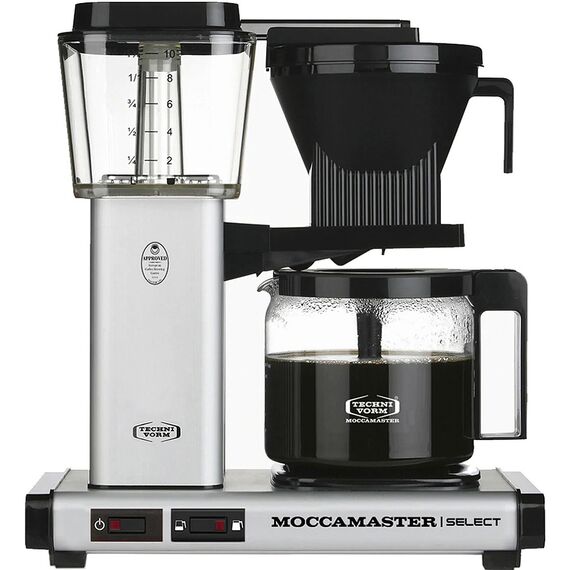 Moccamaster KBG Select Капельная кофеварка матовое серебро, фото 