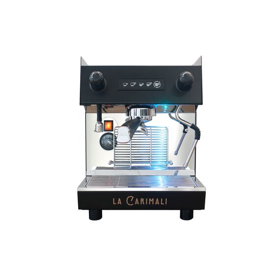 Carimali Nimble 1gr Рожковая кофемашина автомат 1 высокая группа черная с задней глухой панелью, фото , изображение 2 Carimali Nimble 1gr Рожковая кофемашина автомат 1 высокая группа черная с задней глухой панелью, фото , изображение 2