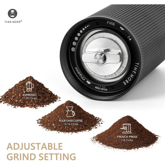 Timemore Chestnut C3s Pro Кофемолка ручная черная, фото , изображение 4