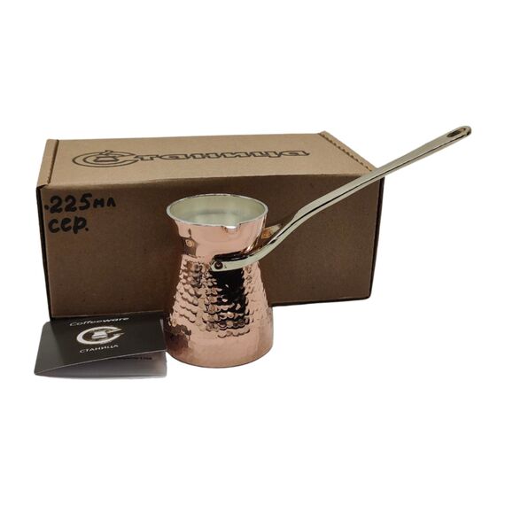 Станица M3G Premium Турка медная  с серебряным покрытием 225 мл, фото , изображение 7