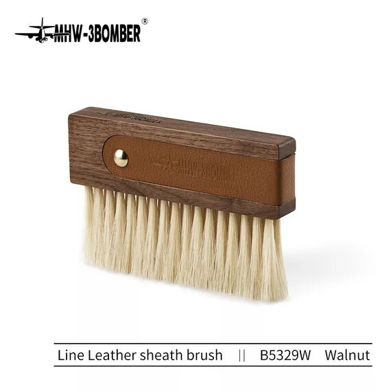 MHW-3BOMBER Line Leather Sheath Щетка бариста 145 мм, фото 