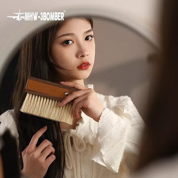 MHW-3BOMBER Line Leather Sheath Щетка бариста 145 мм, фото , изображение 26