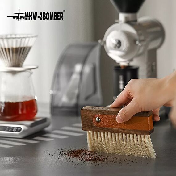 MHW-3BOMBER Line Leather Sheath Щетка бариста 145 мм, фото , изображение 25