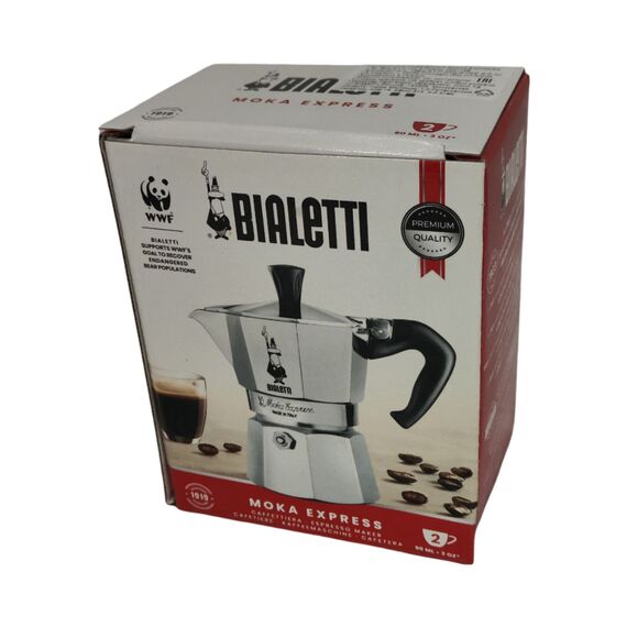 Bialetti 1168 Moka Express на 2 чашки Гейзерная кофеварка, фото , изображение 3