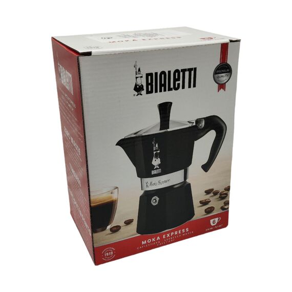 Bialetti 4953 Moka Express на 6 чашек черная Гейзерная кофеварка, фото , изображение 9
