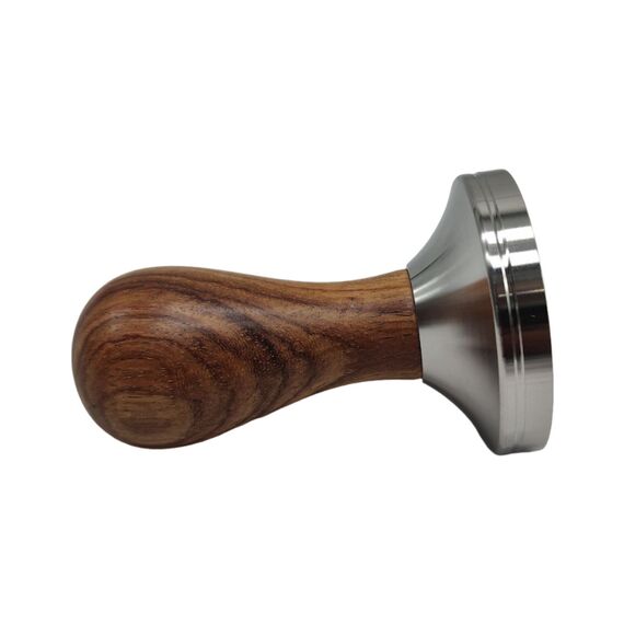 CoffeeTools Капля Темпер 58 мм плоский с деревянной ручкой, фото , изображение 2