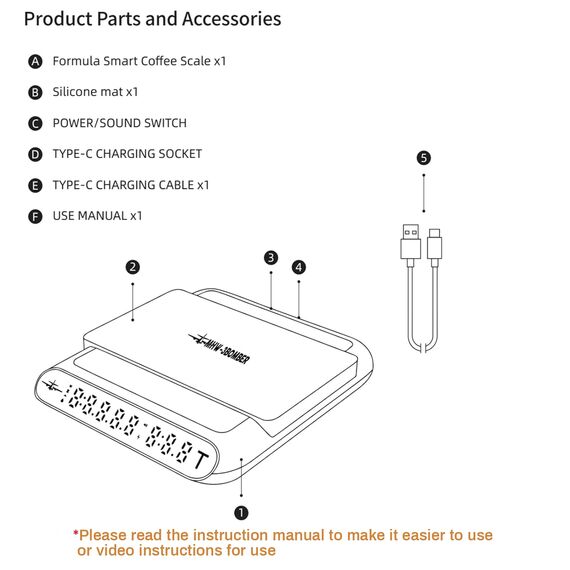MHW-3BOMBER Formula Smart Весы для кофе черные, фото , изображение 7