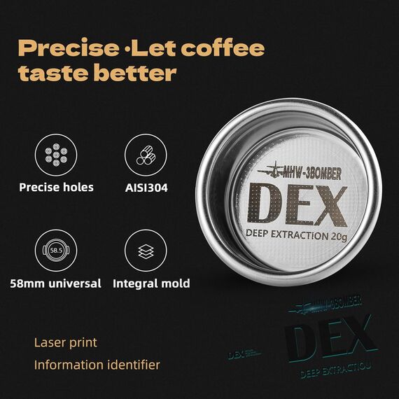 MHW-3BOMBER DEX Фильтр-корзина для эспрессо 18 г, фото , изображение 5