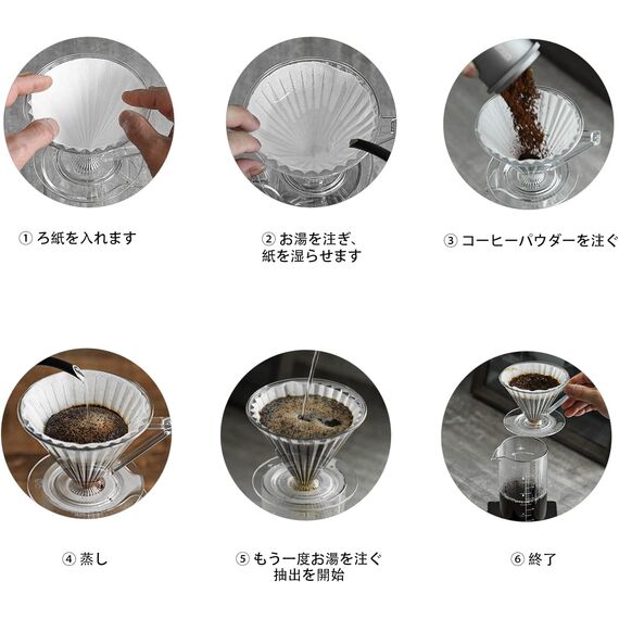 MHW-3BOMBER Elf Dripper V02 Пластиковый пуровер 02 прозрачный, фото , изображение 6