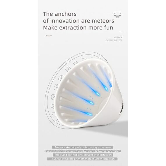 MHW-3BOMBER Meteor Керамический пуровер 02 белый, фото , изображение 24