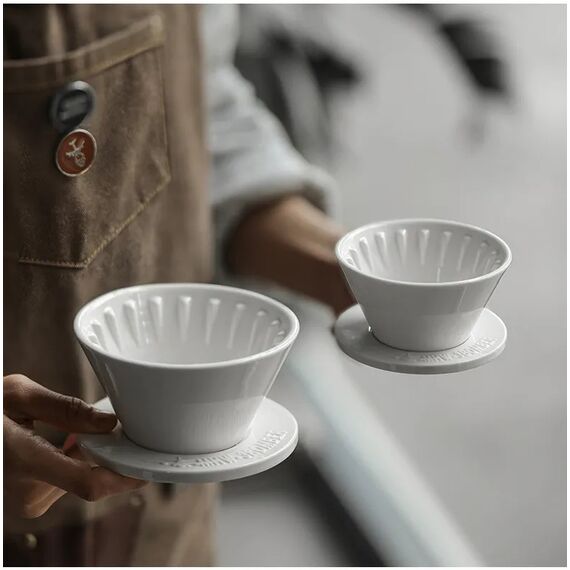 MHW-3BOMBER Meteor Керамический пуровер 02 белый, фото , изображение 9