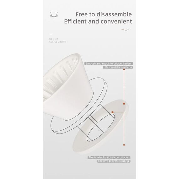 MHW-3BOMBER Meteor Керамический пуровер 02 белый, фото , изображение 20