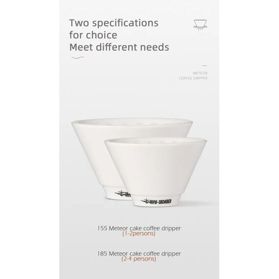 MHW-3BOMBER Meteor Керамический пуровер 02 черный, фото , изображение 19