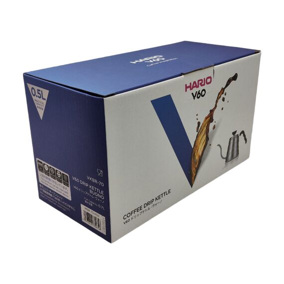 Hario VKBR-70-HSV Buono V60 Coffee Drip Чайник 0.7 л стальной, фото , изображение 5