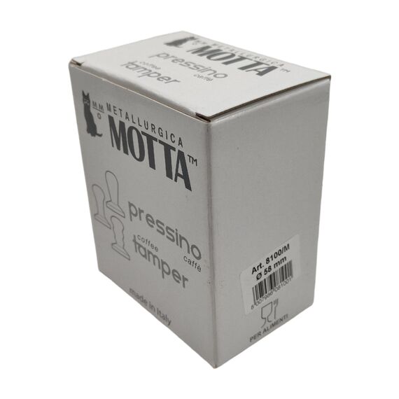 Motta 8100/M Темпер 58 мм плоский с коричневой ручкой, фото , изображение 2 Motta 8100/M Темпер 58 мм плоский с коричневой ручкой, фото , изображение 2