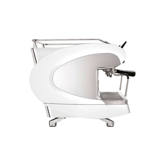 Nuova Simonelli Aurelia Wave 2Gr S 220V pearl white+high groups+LED, кофемашина полуавтомат, высокие группы, LED подсветка, белая, фото , изображение 3