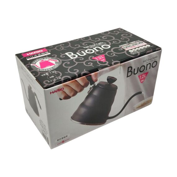 Hario VKB-120-MB Buono V60 Coffee Drip Чайник 1.2 л черный, фото , изображение 4