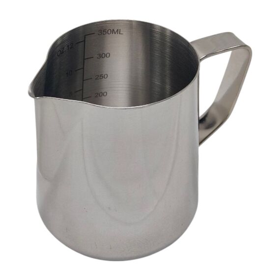 CoffeeTools Питчер стальной 350 мл с мерной шкалой, фото , изображение 2