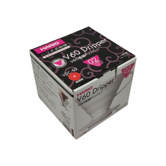 Hario VDC-02R Керамический пуровер V60 02 красный, фото , изображение 2