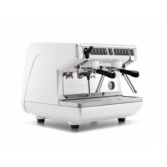 Nuova Simonelli Appia Life Compact 2Gr V 220V white+economizer+high groups Кофемашина автомат с 2 высокими группами и экономайзером белая, фото 