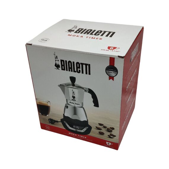 Bialetti 6093 Moka Timer на 6 чашек Гейзерная кофеварка, фото , изображение 5