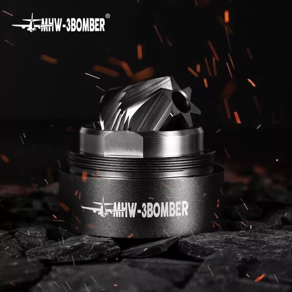 MHW-3BOMBER Race M1 Кофемолка ручная антрацит с ручкой из ореха, фото , изображение 7