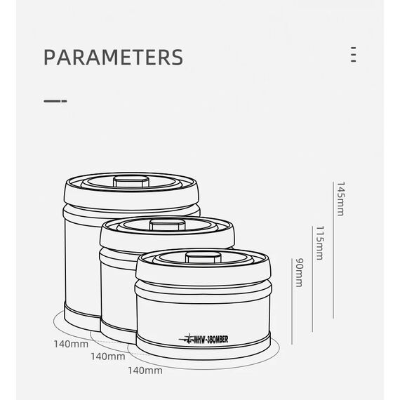 MHW-3BOMBER Контейнер 750 мл вакуумный, фото , изображение 8