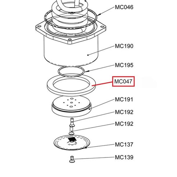 Lelit MC047Sil Уплотнение 57 мм группы, фото , изображение 2