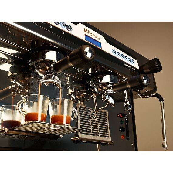 Fiamma Quadrant 2 DSP TC Рожковая кофемашина автомат 2 высокие группы черная, фото , изображение 6