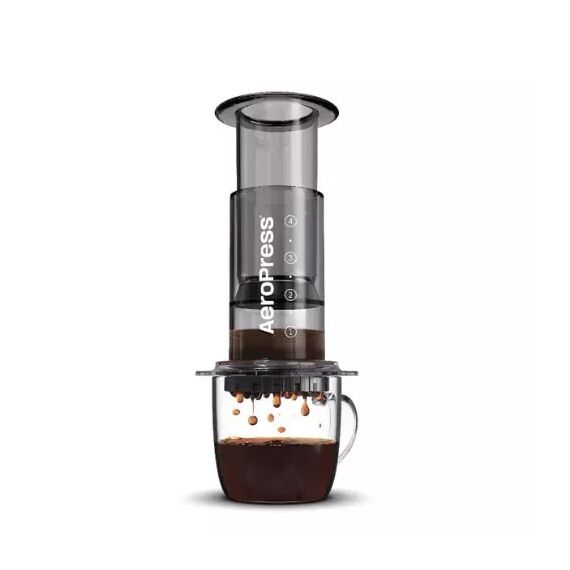 AeroPress Clear Кофеварка ручная черная, фото 