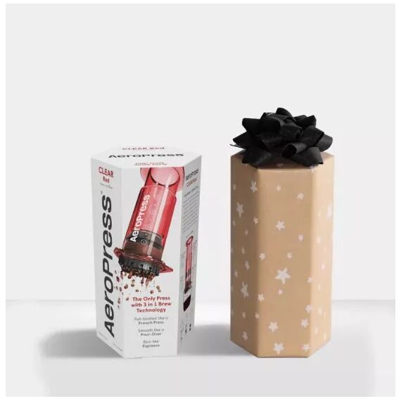 AeroPress Clear Кофеварка ручная красная, фото , изображение 4