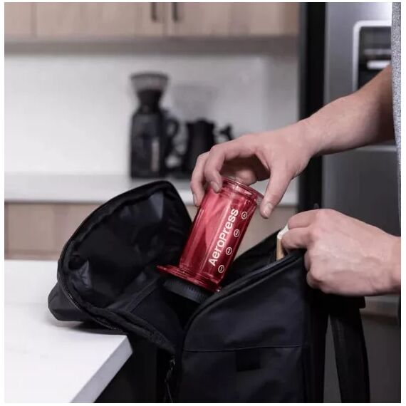 AeroPress Clear Кофеварка ручная красная, фото , изображение 3
