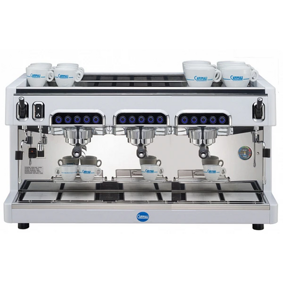 Carimali Bubble 3gr Рожковая кофемашина автомат 3 высокие группы белая, фото , изображение 2