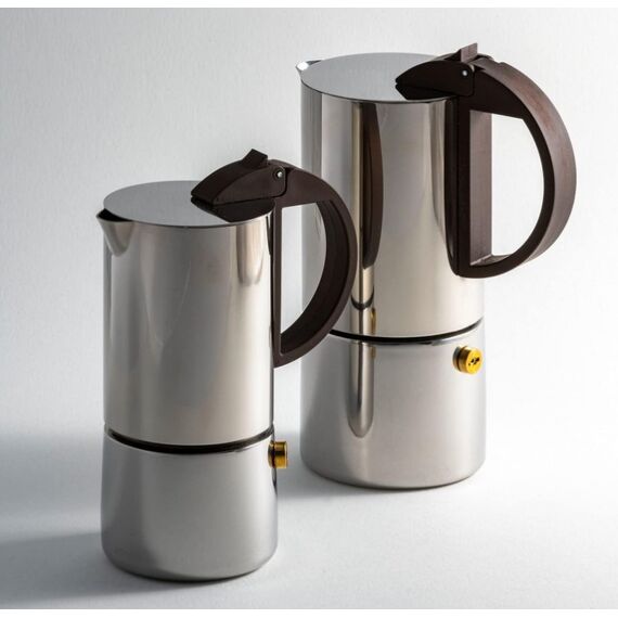 Gnali&Zani Chicca Гейзерная кофеварка на 6 чашки сталь, фото , изображение 4