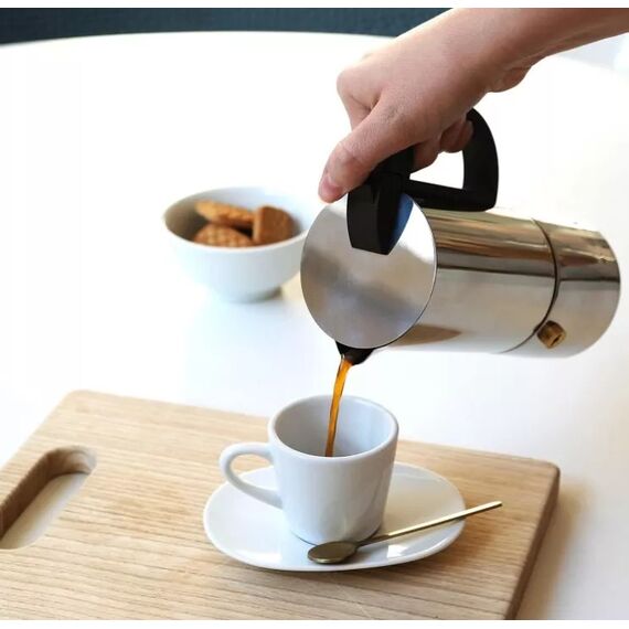 Gnali&Zani Chicca Гейзерная кофеварка на 6 чашки сталь, фото , изображение 2