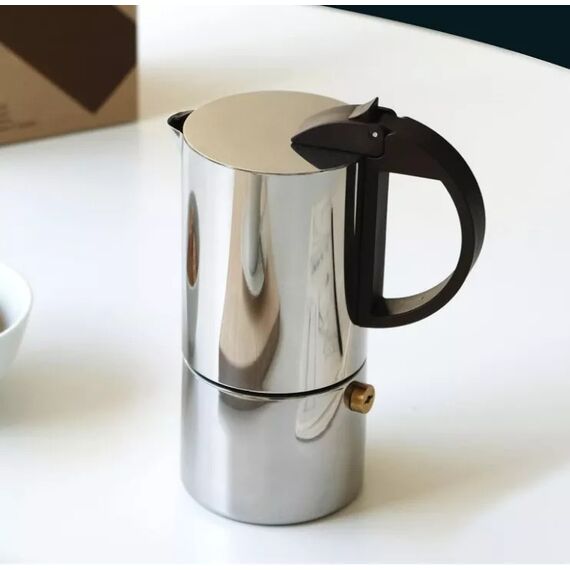 Gnali&Zani Chicca Гейзерная кофеварка на 6 чашки сталь, фото , изображение 3