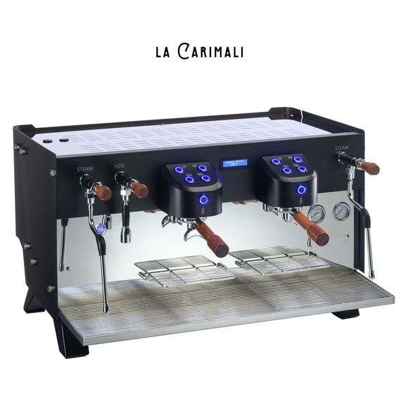 Carimali Glow 2gr Рожковая кофемашина автомат 2 высокие группы черная, фото , изображение 2