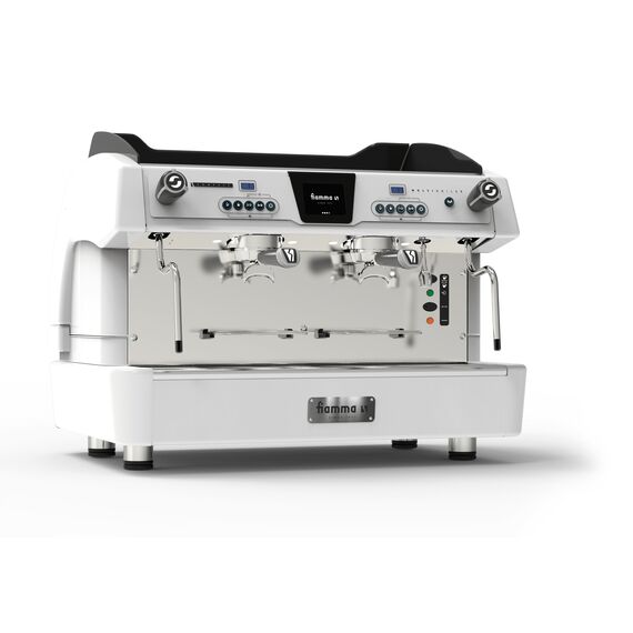 Fiamma Compass 2 MB TC рожковая кофемашина автомат 2 высокие группы белая, фото 
