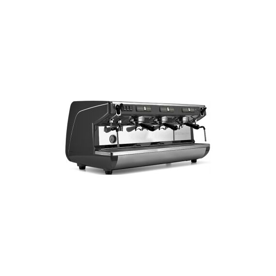 Nuova Simonelli Appia LIFE 3gr S 220V black+high groups+economizer Кофемашина полуавтомат, 3 высокие группы, экономайзер черная, фото 