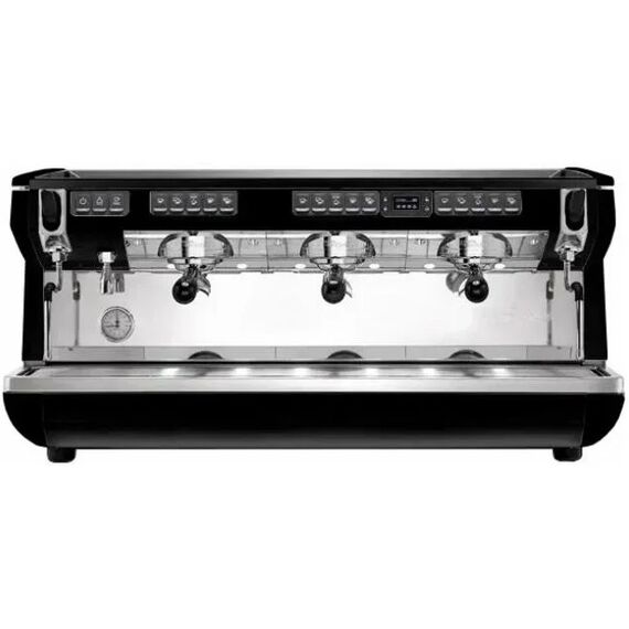 Nuova Simonelli Appia LIFE 3gr V 220V black+high groups+economizer Кофемашина автомат, 3 высокие группы, экономайзер черная, фото 