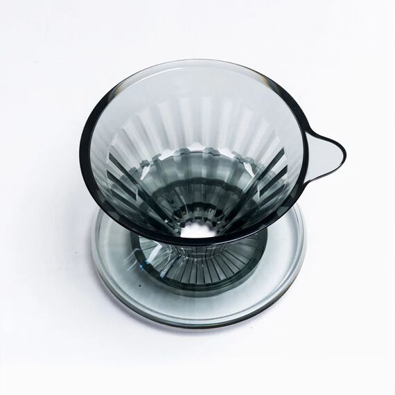 Timemore Crystal Eye Brewer Set PCTG Dripper 02 600 мл набор для заваривания кофе прозрачный черный, фото , изображение 2