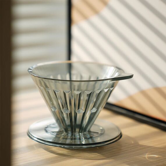 Timemore Crystal Eye Brewer Set PCTG Dripper 02 600 мл набор для заваривания кофе прозрачный черный, фото , изображение 9